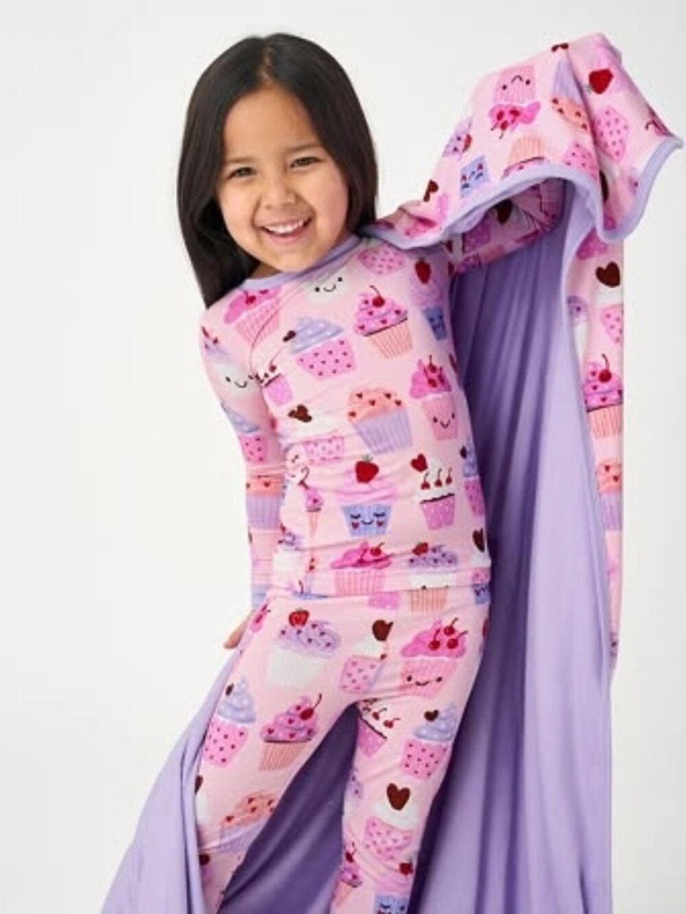 Little Sleepies Cupcake Kisses Two-Piece Pajama Set 3T